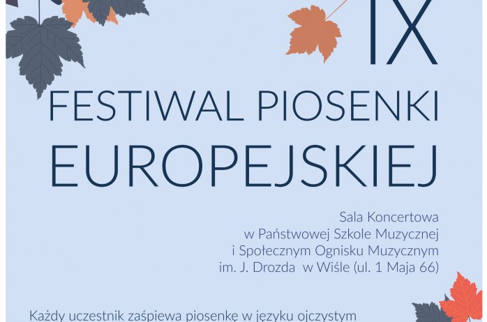 Plakat "IX Festiwalu Piosenki Europejskiej"